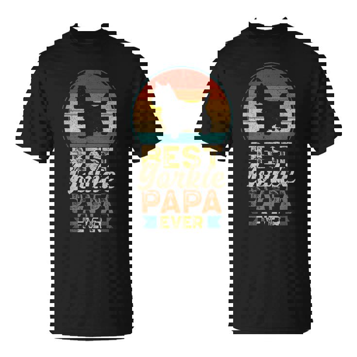 最高のヨーキーパパ ヨークシャー・テリア Tシャツ