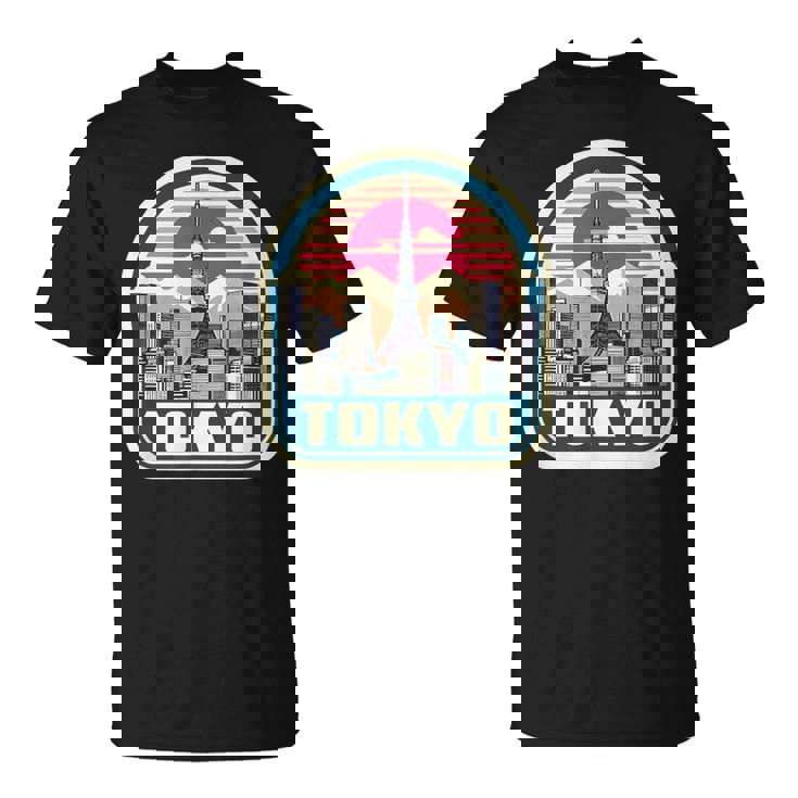 東京シティスカイライン ヴィンテージ 日本土産 レトロカラー Tシャツ