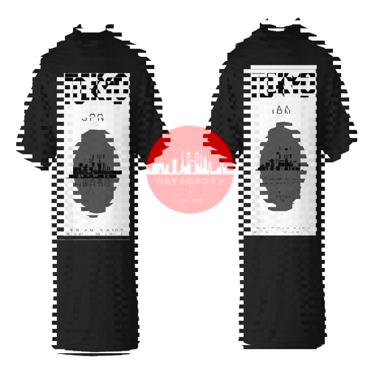 東京都 日本スタイル グラヒック 日本文化 Tシャツ