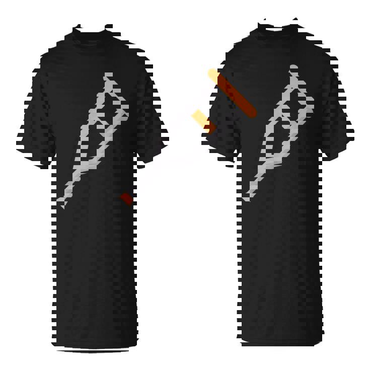 松葉杖 Tシャツ
