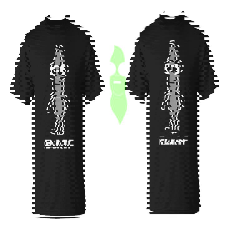 枝豆 えだまめ 顔 イラスト かわいい おもしろ 面白い 簡単 シンプル ゆるい 野菜 Tシャツ