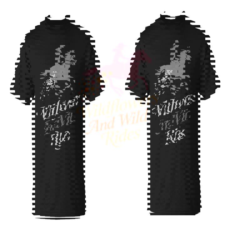 柔らかい カウガール フローラル ロデオ ウエスタン 美的 馬 女の子 Tシャツ