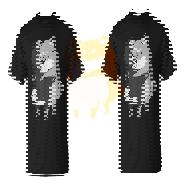 柴犬ハグ Tシャツ