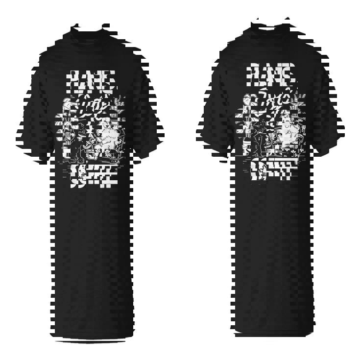 植物 犬 コーヒー おもしろ ガーデニング 犬好き ギフト Tシャツ