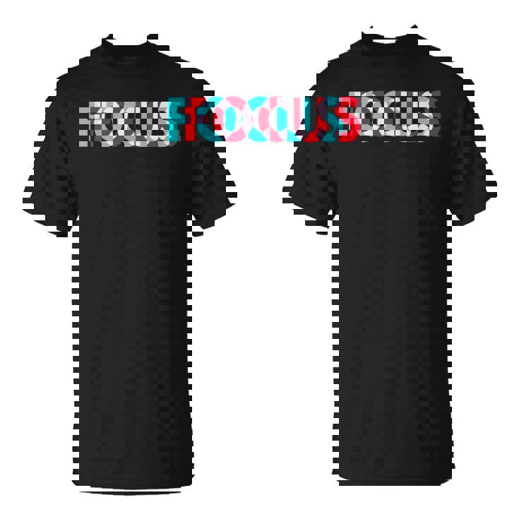 楽しいフォーカスデザイン 錯覚トリッピー Tシャツ