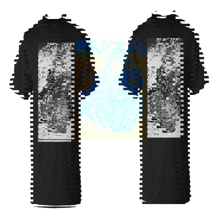 歌川国芳 ヴィンテージ 浮世絵優女 Tシャツ