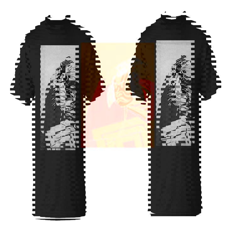 歌舞伎 役者 市川 團十郎 暫 しばらく勝川 春好江戸時代 役者絵 Tシャツ