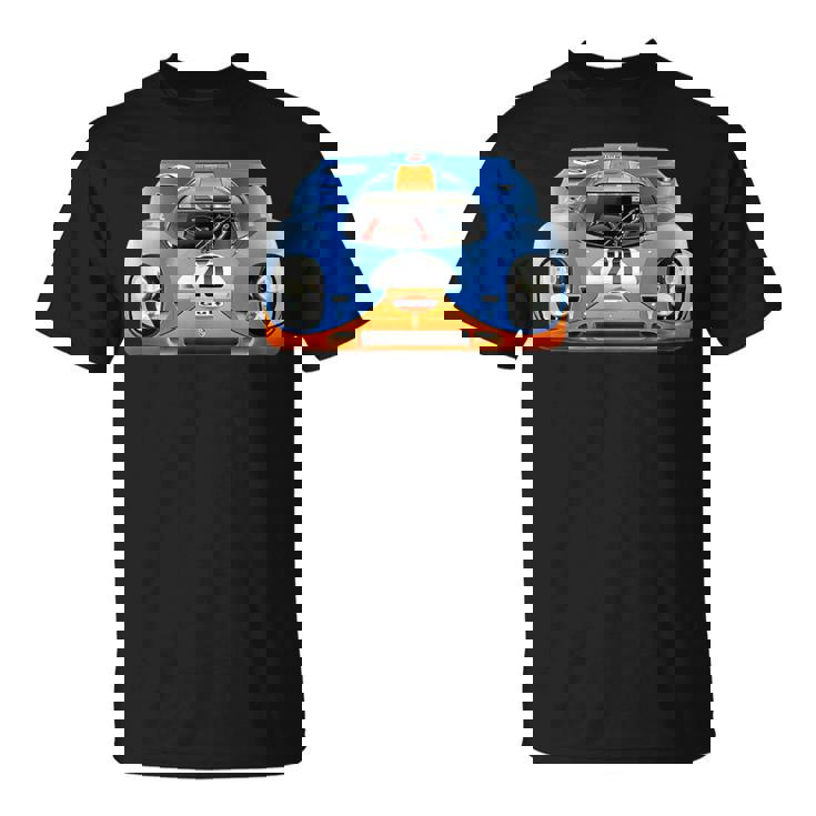 歴史的 1970 Le Mans 917 Gulfintage Race Car 917K Tシャツ