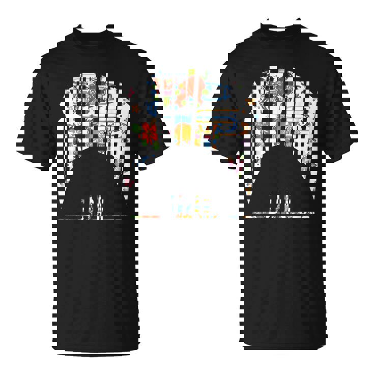 沖縄島ジャパン うちなちゅう 琉球 ビンガタ 沖縄紅型びんがた Tシャツ