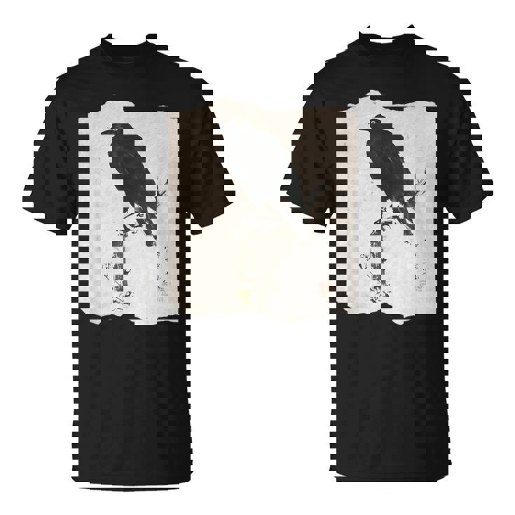 河鍋暁斎のカラス 浮世絵 日本画 日本文化 烏 Tシャツ