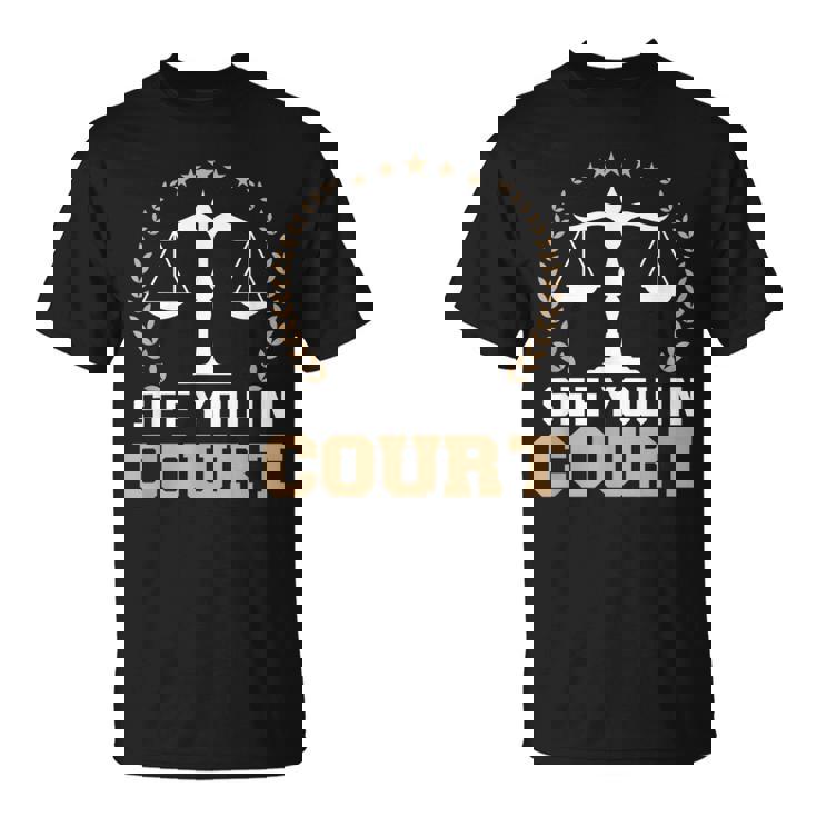 法廷で会おう 弁護士ミーム 未来の弁護士 引退した弁護士 Tシャツ