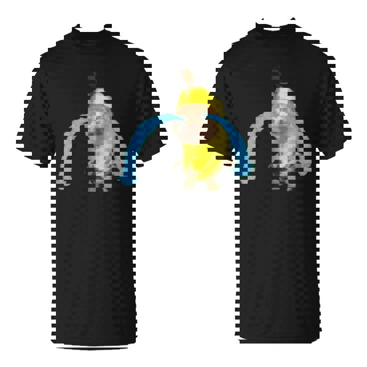 泣いているバナナ猫 Tシャツ