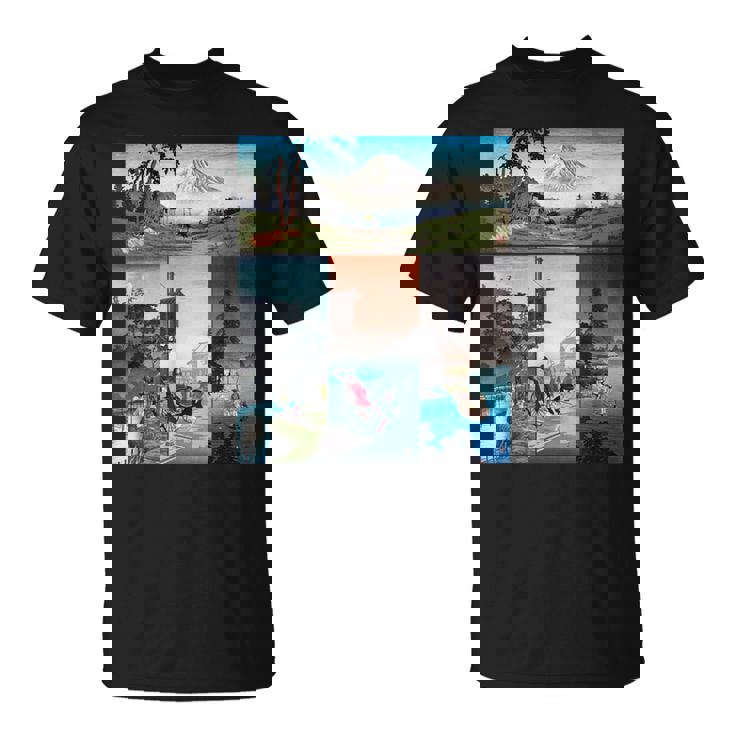 浮世絵 富士山 日本画 版画 名作 アート 絵画 メンズ レディース 面白い 服 美術 おもしろ Tシャツ