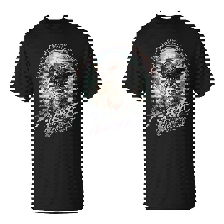 海賊ウィスカーおかしな海賊猫と帆走猫 Tシャツ