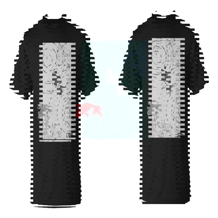 涼風2－いつかの雨上がり－ 金魚 波紋 夏 風 納涼 シック 和風 和柄 シンプル レトロ メンズ レディース キッズ Tシャツ