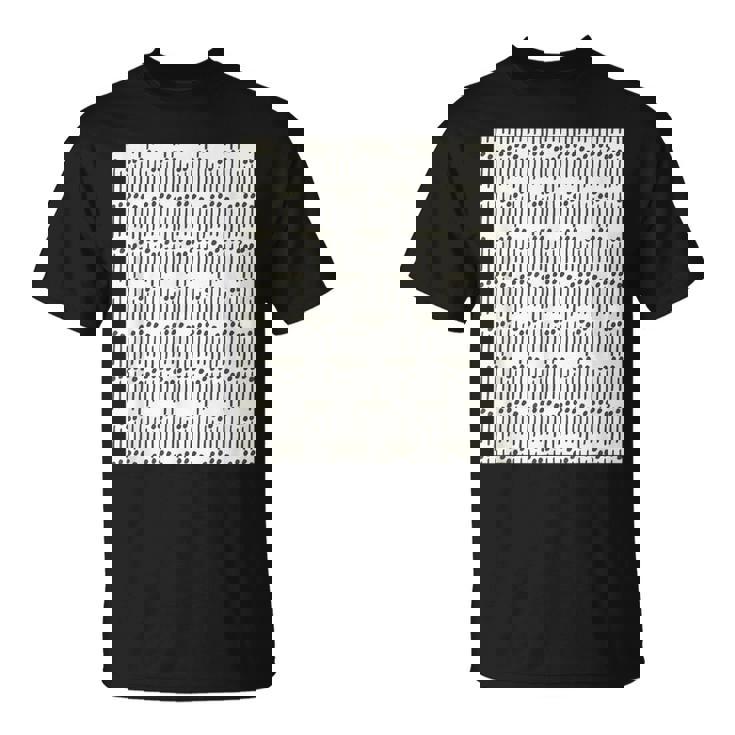 点と線 白 黒 Tシャツ