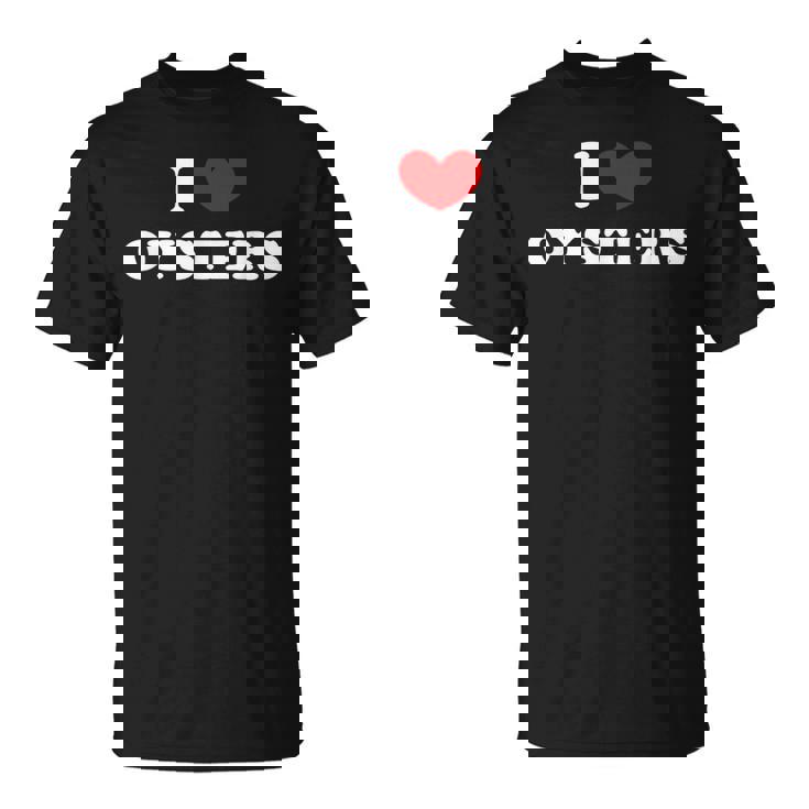 牡蠣大好き、牡蠣が大好き Tシャツ