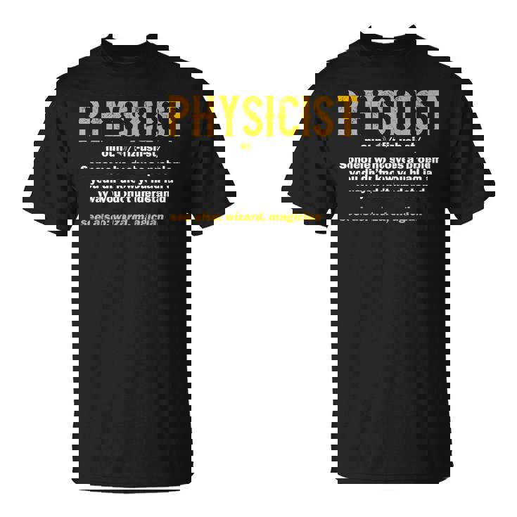 物理学者 定義 科学 オタク 面白い 魔法 Tシャツ