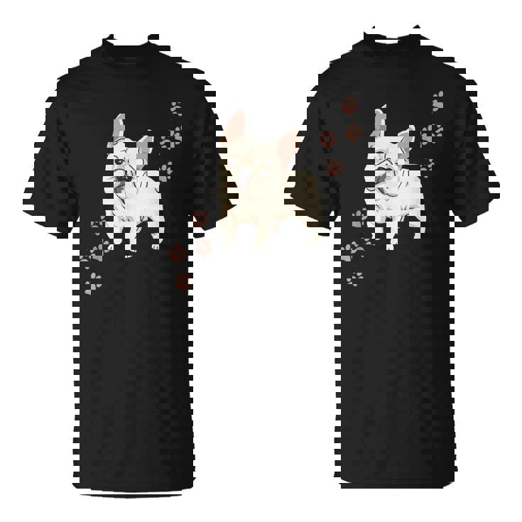 犬のプリントとフレンチブルドッグのグラフィック フレンチブルドッグ Tシャツ