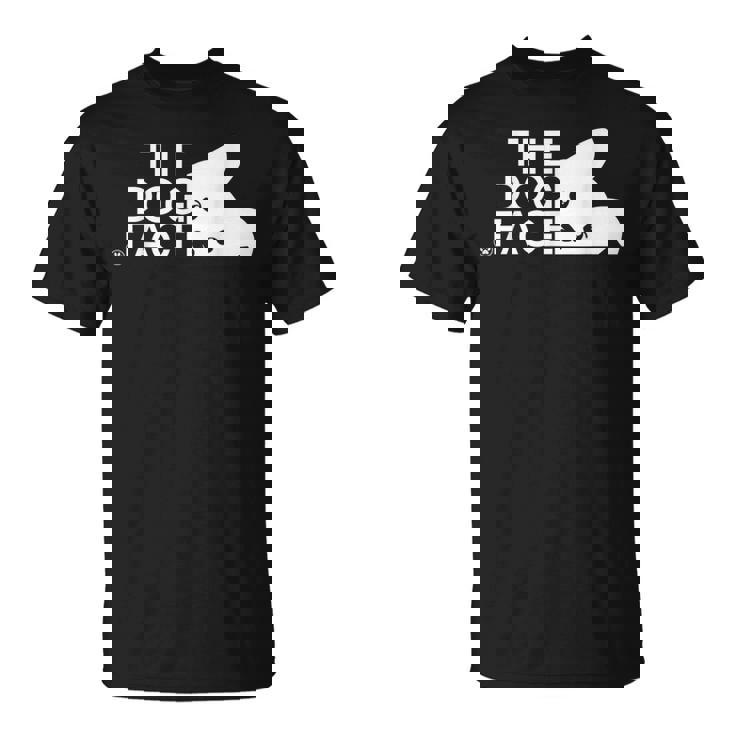 犬の顔のデザイン The Dog Face Tシャツ