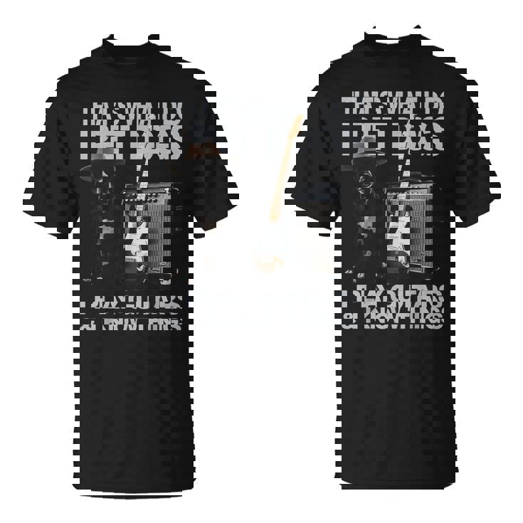 犬好き ギター ミュージシャン ペット 犬 演奏 ギター 面白い Tシャツ