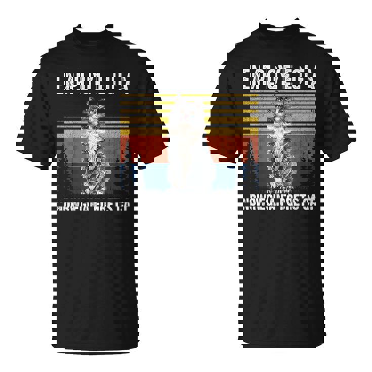 猫 ノルウェージャンフォレストキャットの社員 Tシャツ