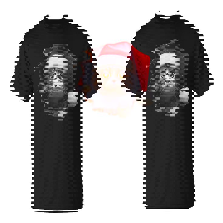 猫 クリスマス クリスマスパーティー Tシャツ