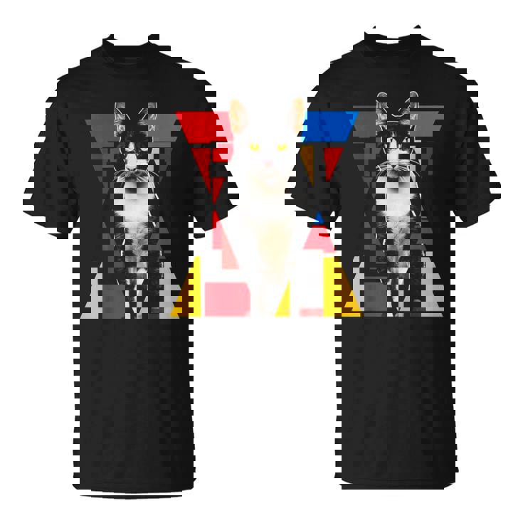 猫 グラフィック ペット アートワーク 猫 Tシャツ