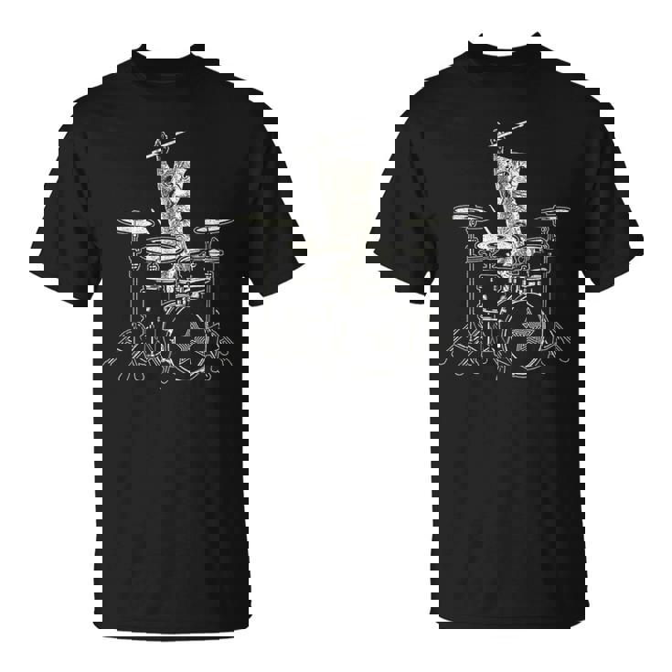 猫 ドラマー 動物 ドラマー 猫 ドラム演奏 ドラムプレーヤー Tシャツ