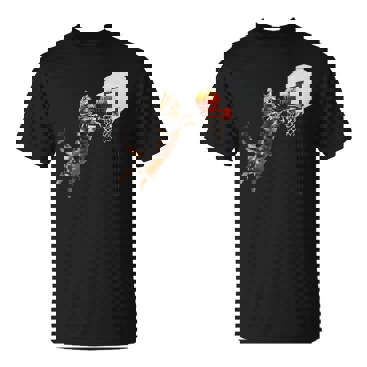 猫 ネコ バスケ 面白いtシャツ 文字入り メンズ おもしろ 面白い 服 おもしろグッズ ネタ 浮世絵 Tシャツ