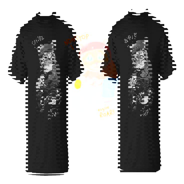 猫 バイク オートバイ おもしろ ねこ ライダース バイカー 面白い ネコ Tシャツ