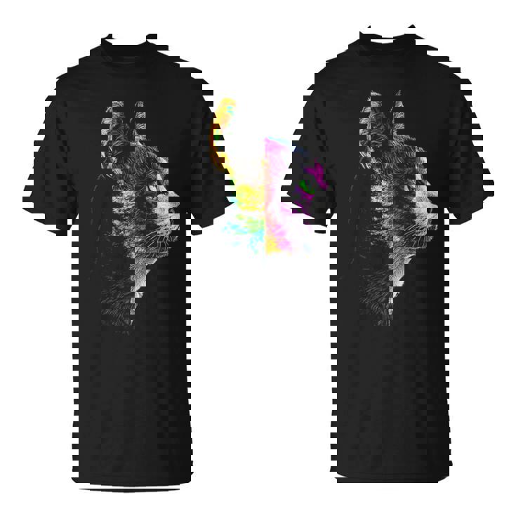 猫 動物 グラフィック アートワーク 猫 Tシャツ