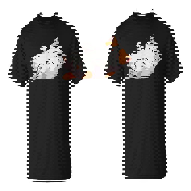 猫のへそ天 Cat Belly Trap Tシャツ