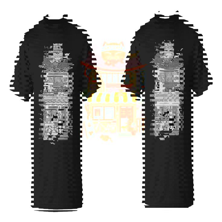 猫カフェ Tシャツ