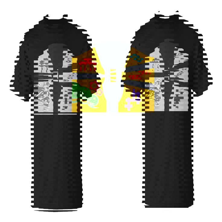 琉球備形沖縄沖縄内南朱型 三線 Tシャツ