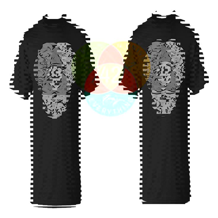 生命、宇宙、そしてすべてに対する42の答え Tシャツ