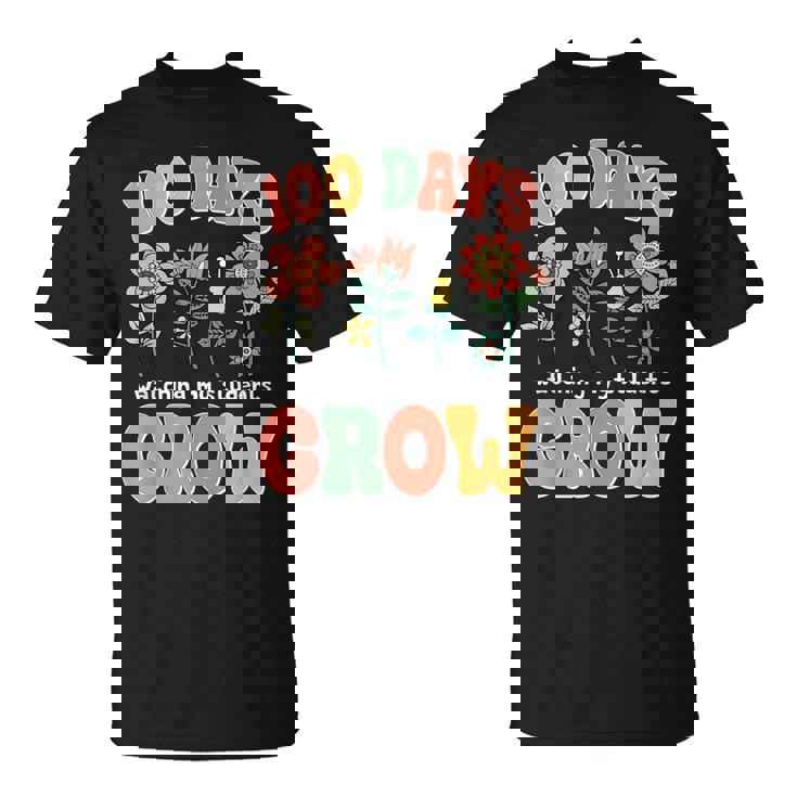 生徒たちの成長を見守る100日 学校教師の100日 Tシャツ