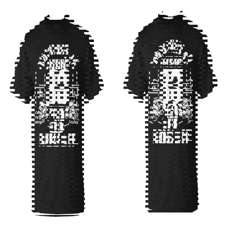 男性、女性、83歳の誕生日への83歳の誕生日プレゼント Tシャツ