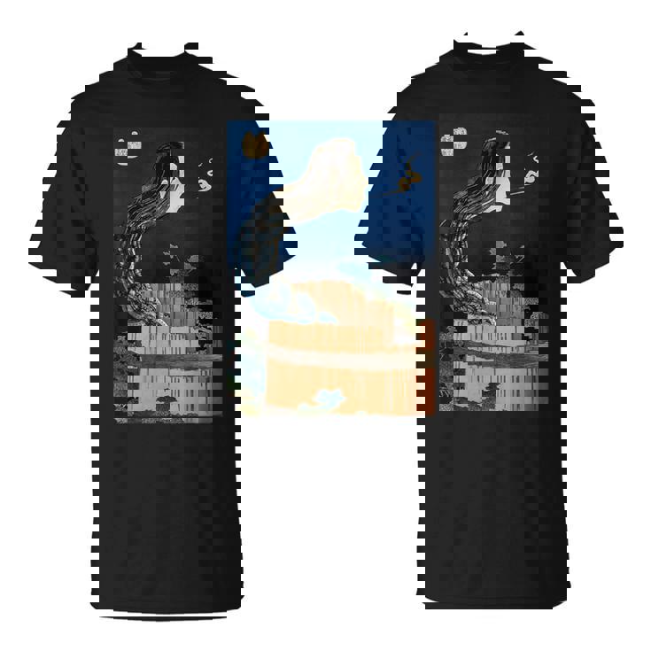 番町皿屋敷 百物語 怪談 葛飾 北斎 お皿のマンション お菊 日本美術 ハロウィン Tシャツ