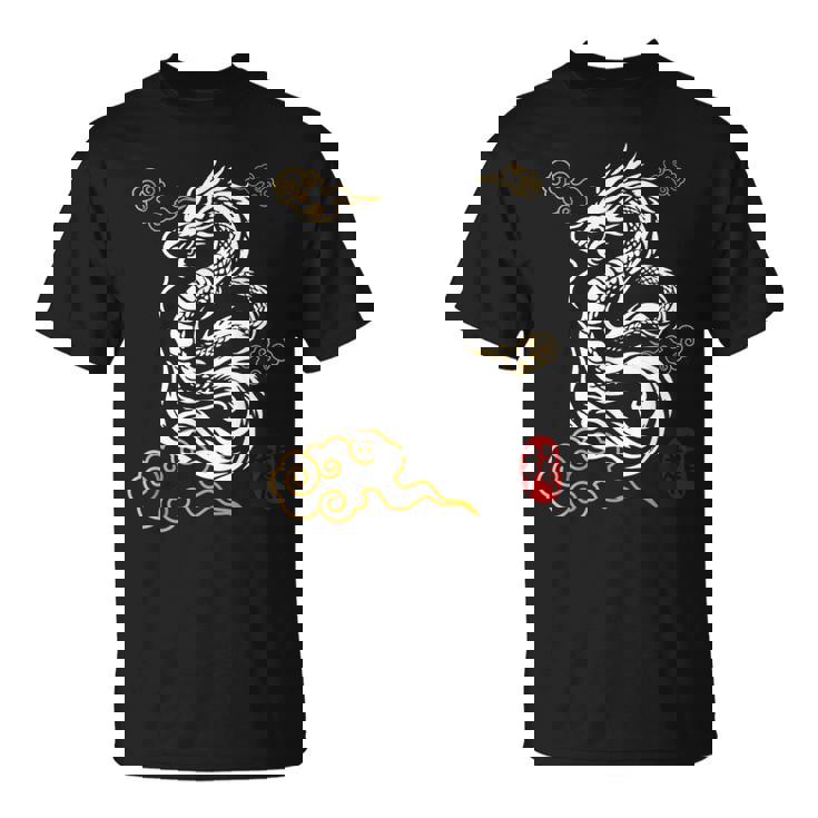 白龍、日本文化、縁起の良い Tシャツ