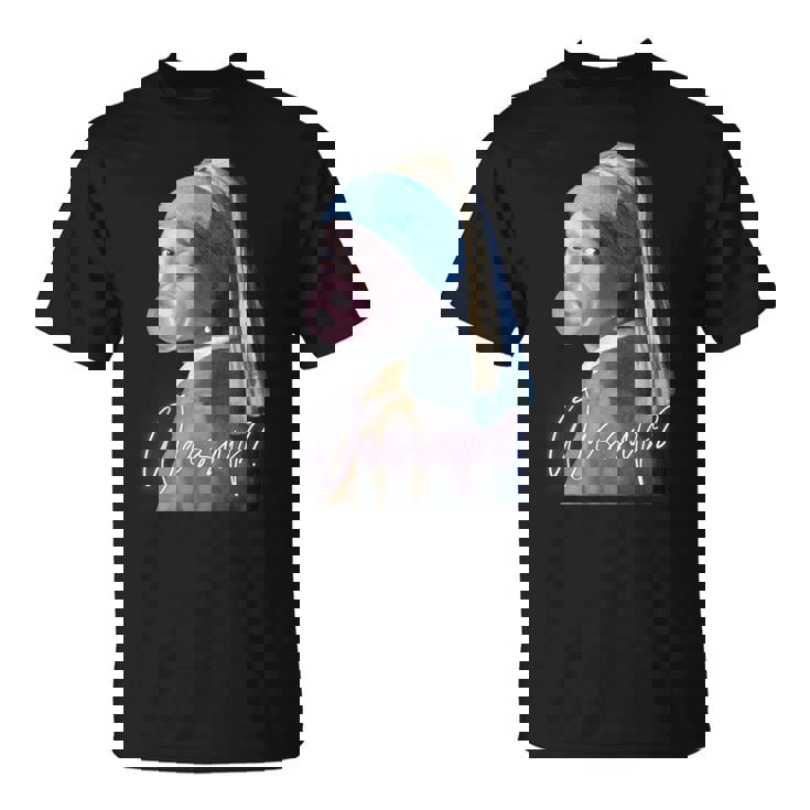 真珠の耳飾りの少女 フェルメール 面白い オルタード アート Wassup Tシャツ