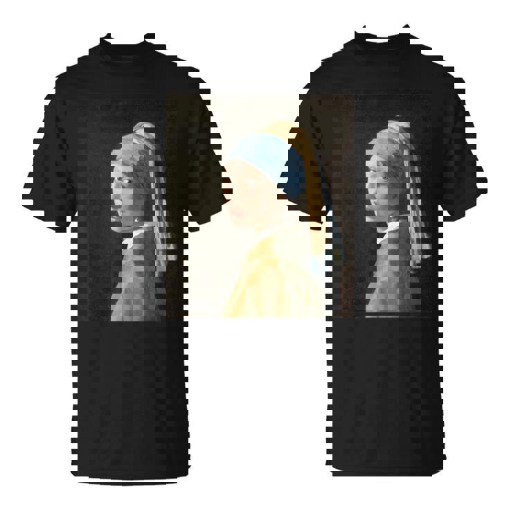 真珠の耳飾りの少女／フェルメール【世界の名画】（高精細画像）Vermeer 美術館アート 油絵 Tシャツ