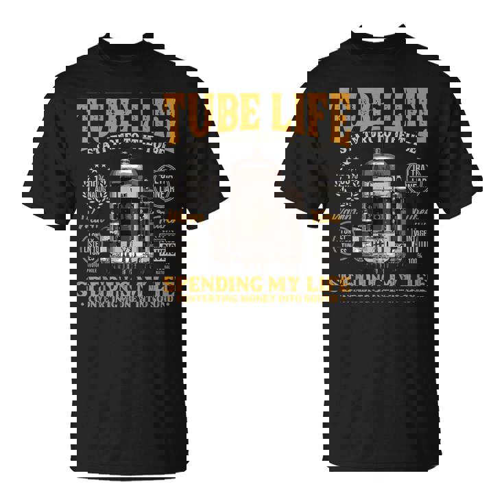 真空管 ギターアンプ チューブ アナログ Hi-Fi アンプ Tシャツ