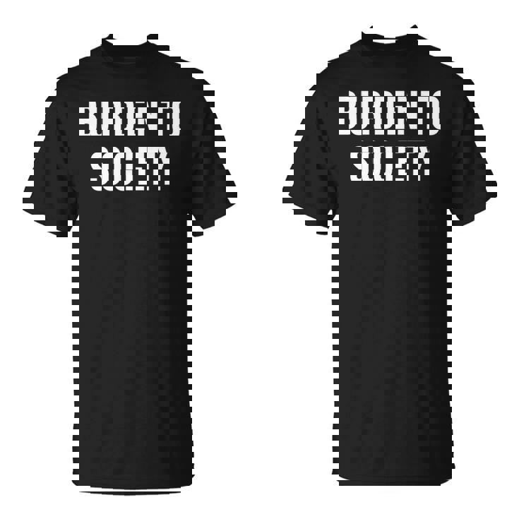 社会への負担 長袖tシャツ Tシャツ