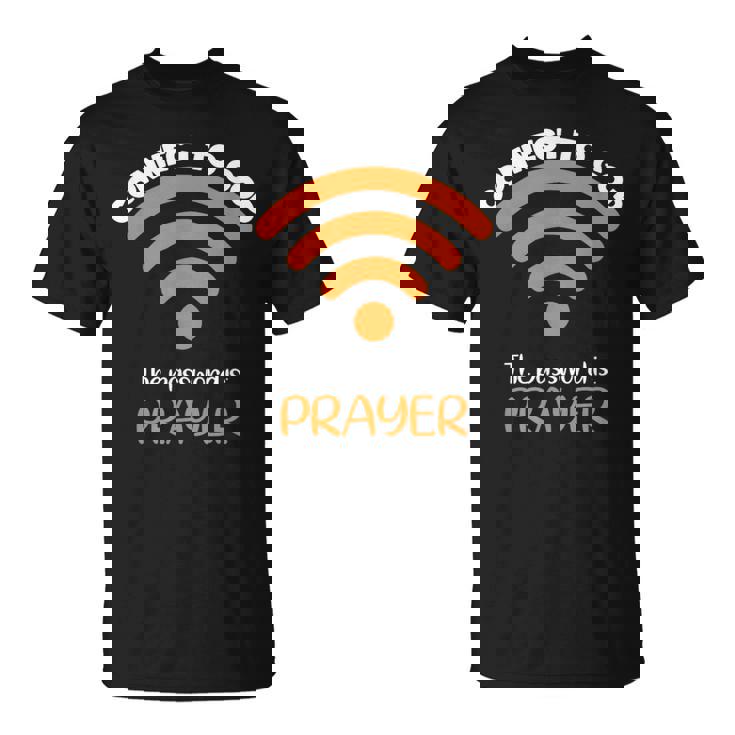 神とつながるパスワードは祈り神信仰イエス Tシャツ