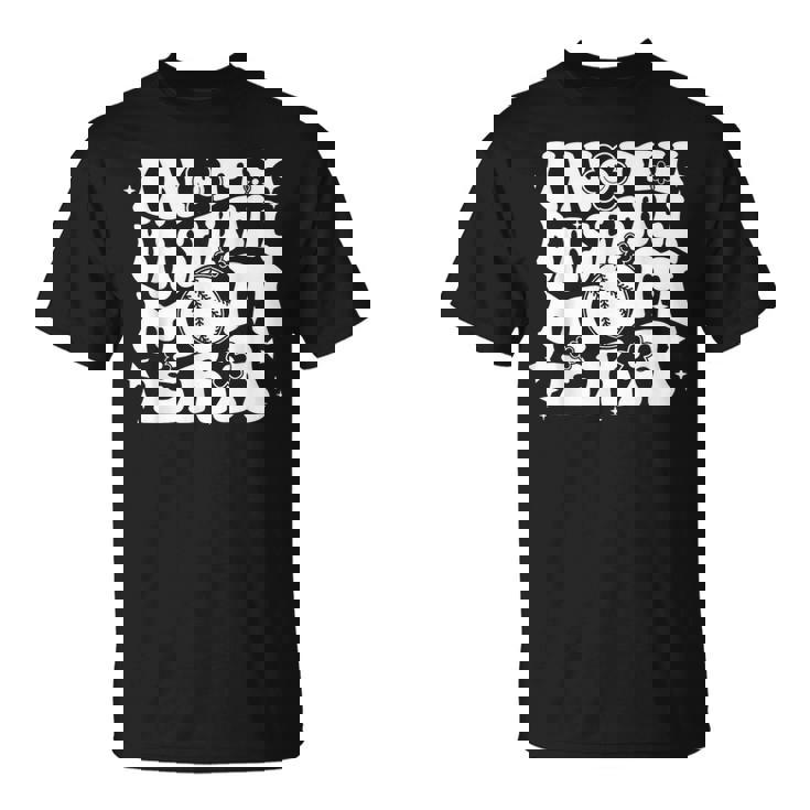 私の野球のお母さん時代にグルーヴィーなスポーツ親の野球ママ Tシャツ