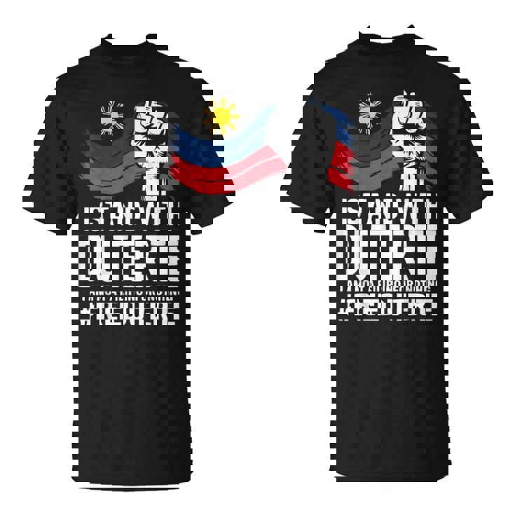 私はドゥテルテを支持します。私は何の理由もなくフィリピン人ではありません-無料prrd Tシャツ