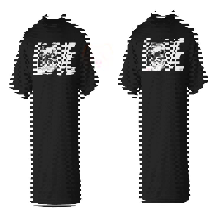私はフェレットが大好きです Love Ferret Tシャツ