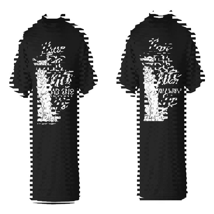 私は大きな雑種が大好きで、犬救助犬シェルターに嘘はつかない Tシャツ