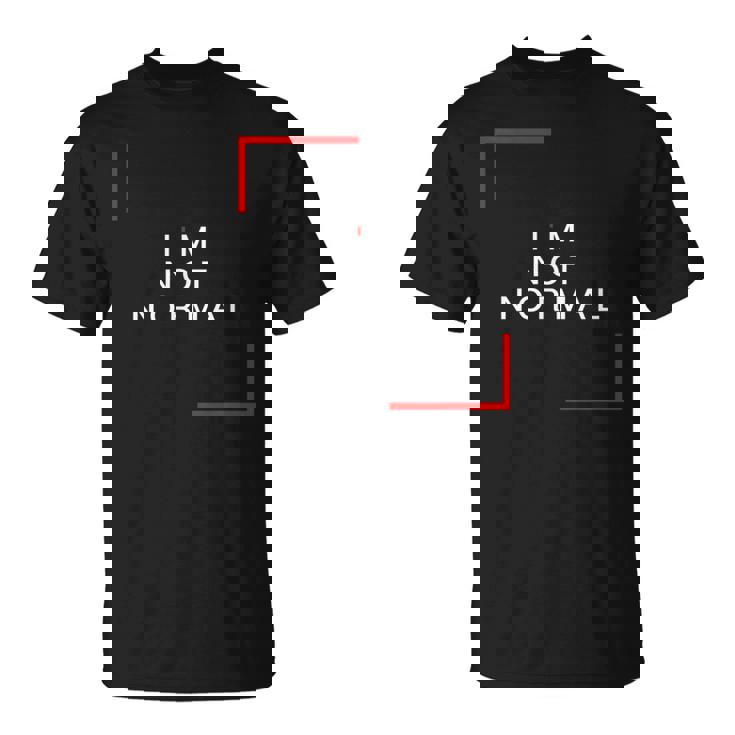 私は普通じゃない Tシャツ
